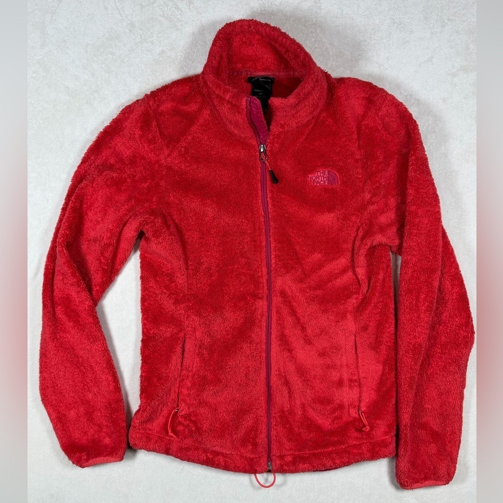 The North Face Small Vibrant Red Fleece Full Zip Sherpa Ultra Soft Jacket